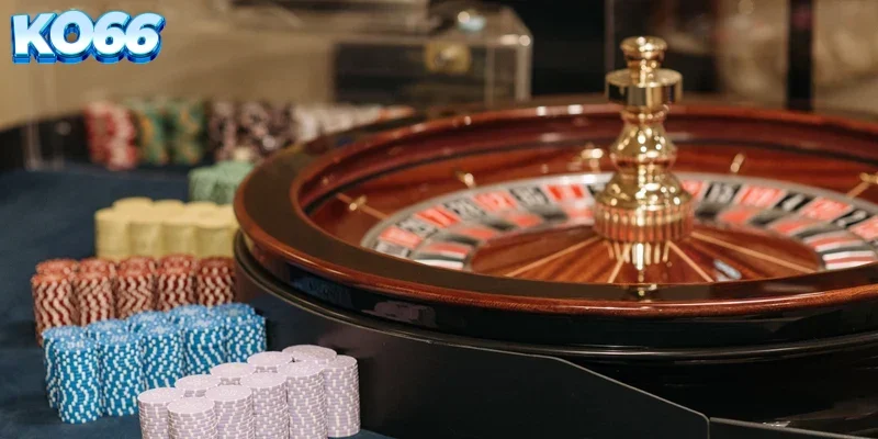 Giao diện bàn cược Roulette trực tuyến tại nhà cái KO66